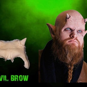 Devil Brow - Foam Latex Prosthetic (UNPAINTED)