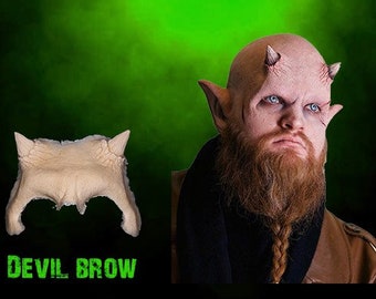 Devil Brow - Foam Latex Prosthetic (UNPAINTED)