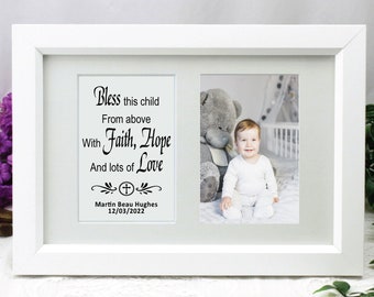 christening frame ideas