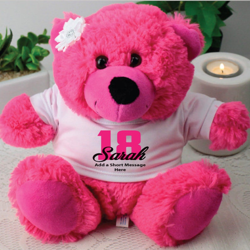 personalised 18th birthday teddy bears