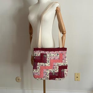 Vintage Quilt Bag - Boho Tote Bag - Quilted Purse Bag - Vintage Quilt Tote - Patchwork Quilt Purse  Bag