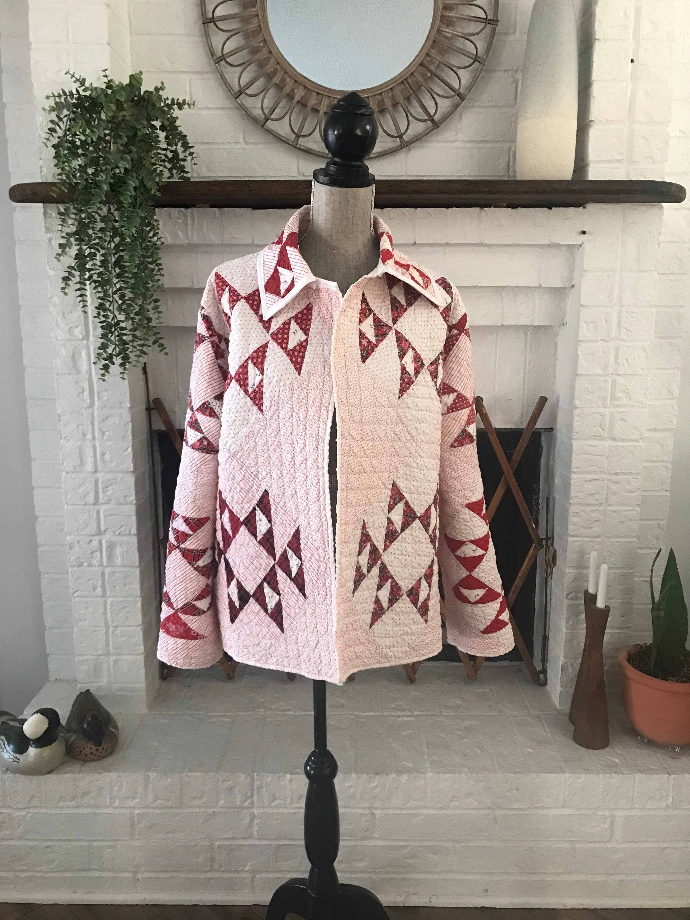 Quilted Jacket Vintage Quilt Jacket Patchwork Quilt Jacket - Etsy