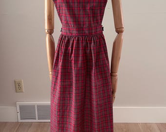 Vintage Plaid Full Apron