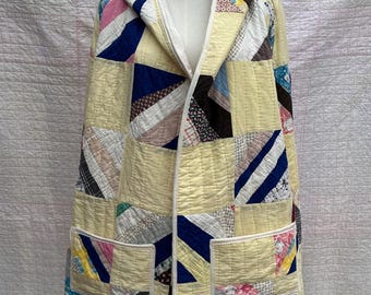 Vintage Quilt Hooded Jacket - Cottage Coat