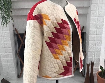 Custom Vintage Quilt Jacket Chore Coat *Jackets in photos are not available*