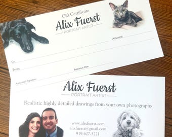 Gift Certificate for Pet Portrait