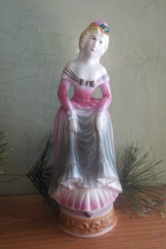 Vintage Occupied Japan Lady Figurine Marked Moriyama Etsy