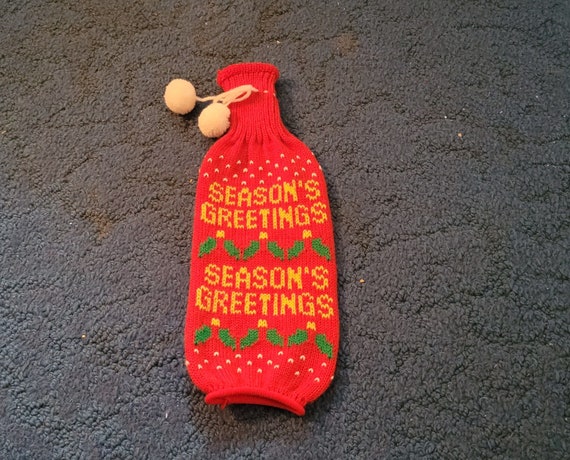 Christmas Wine Bottle Stocking (your choice) (J) - image 3