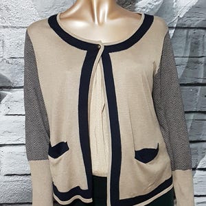 Cárdigan Max Mara, de punto ligero de espiga de seda y lana.