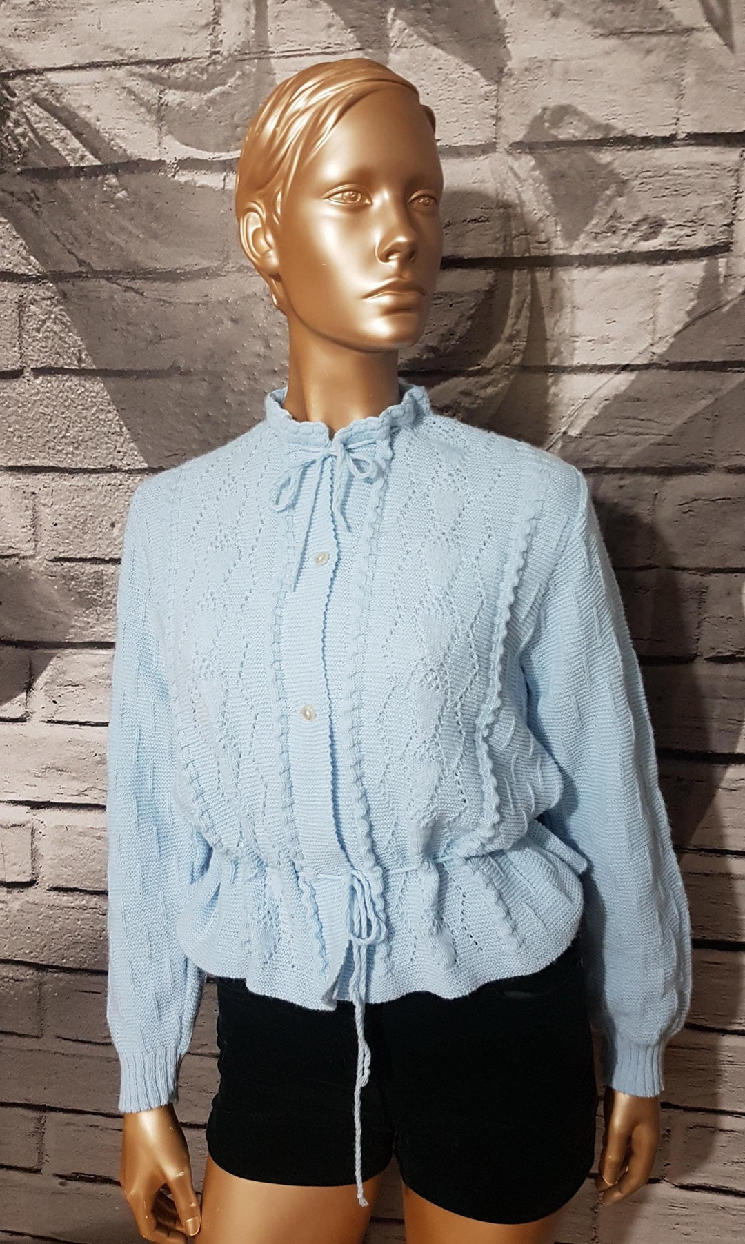 BLUES BABY -  Knit Cable & Rib Two Piece - Blue main image 0