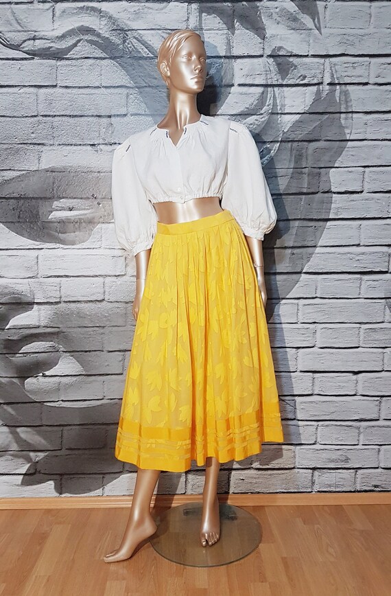 Helene Straber dirndl skirt, pleated flare bohemia