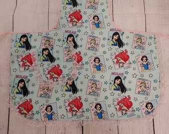 Princess Apron - girls princess apron - little girls apron