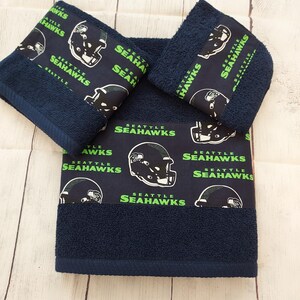 Seattle Seahawks bathroom towel set