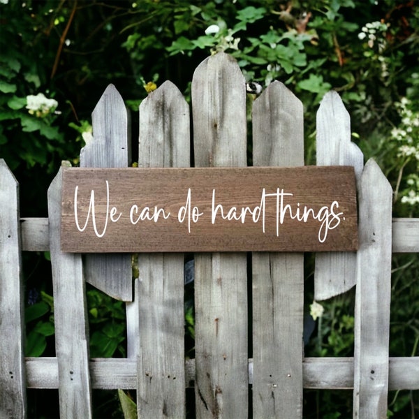 We Can Do Hard Things - Don’t Give Up - Just Dont Give Up - Motivation - Best Friend Gift - Gift For Her - Tiered Tray - Office Decor
