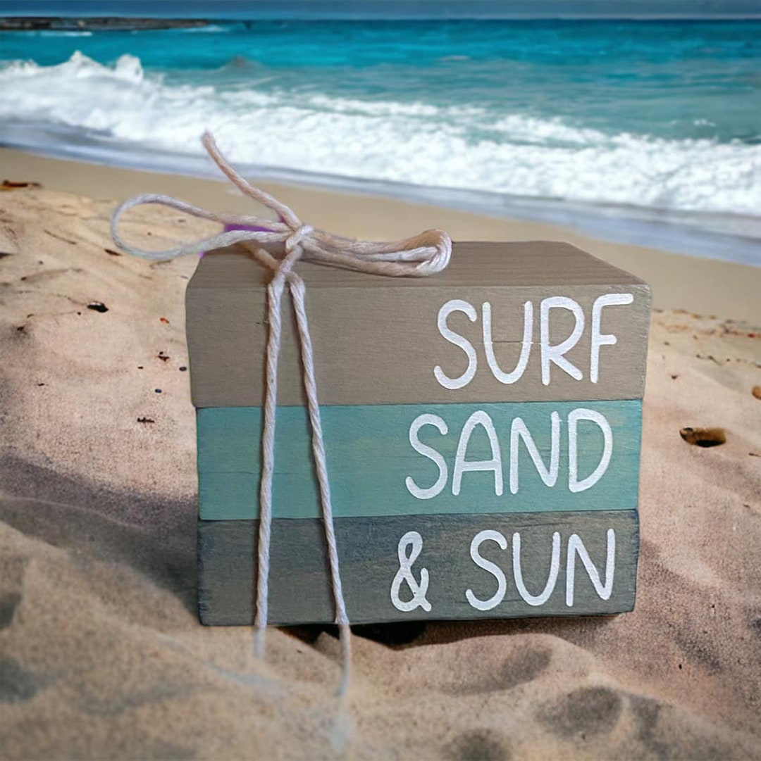 Surf Sand & Sun Beach Decor Mini Beach Decor Mini Faux Etsy