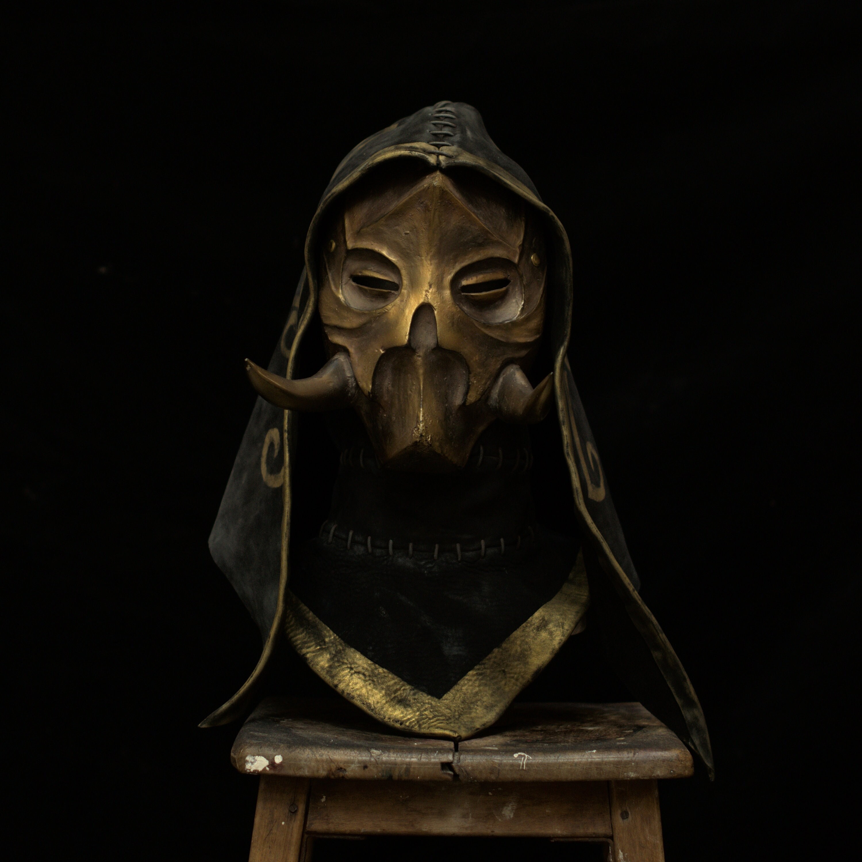Skyrim Cosplay, Elder Scrolls Dragon Priest Mask, Konahrik Dragon Priest Plastic Mask, Cosplay Halloween Mask, Halloween Costume