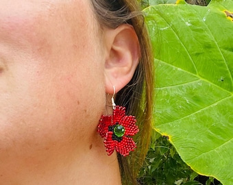 Pendientes Florales Amarillos Pendientes de Girasol Rojo Pendientes de Amapola Joyas de Verano Pendientes Coloridos Pendientes de manzanilla blanca BlChristmas clearance