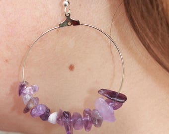 amethyst earrings purple earrings amethyst jewelry bridesmaids gifts birthday gift February Birthstone gemstone earrings gemstone earrings