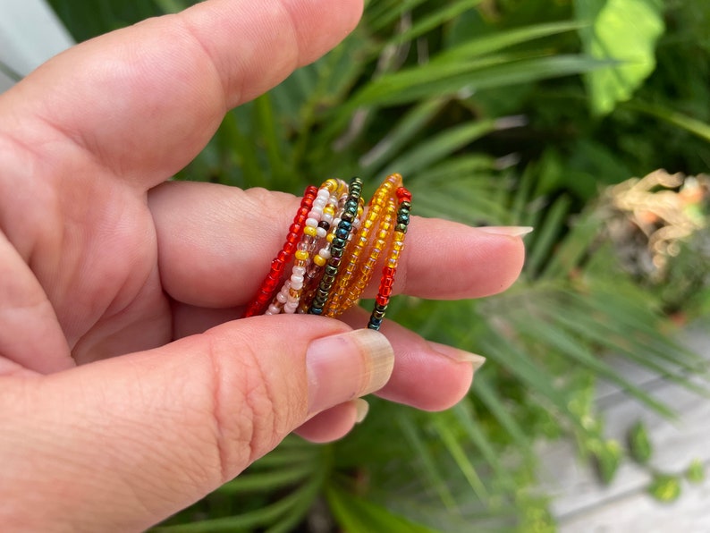 Fall Jewelry Elastic Beaded Stretch Bracelets Miyuki Beads Etsy