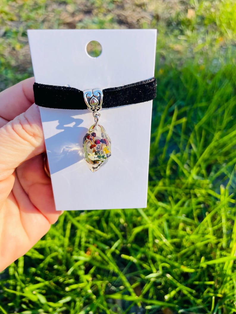 Personalized Crystal Real Mushroom Pendant Necklace Unisex: Custom Mushroom Number Family Jewelry Keepsake image 12