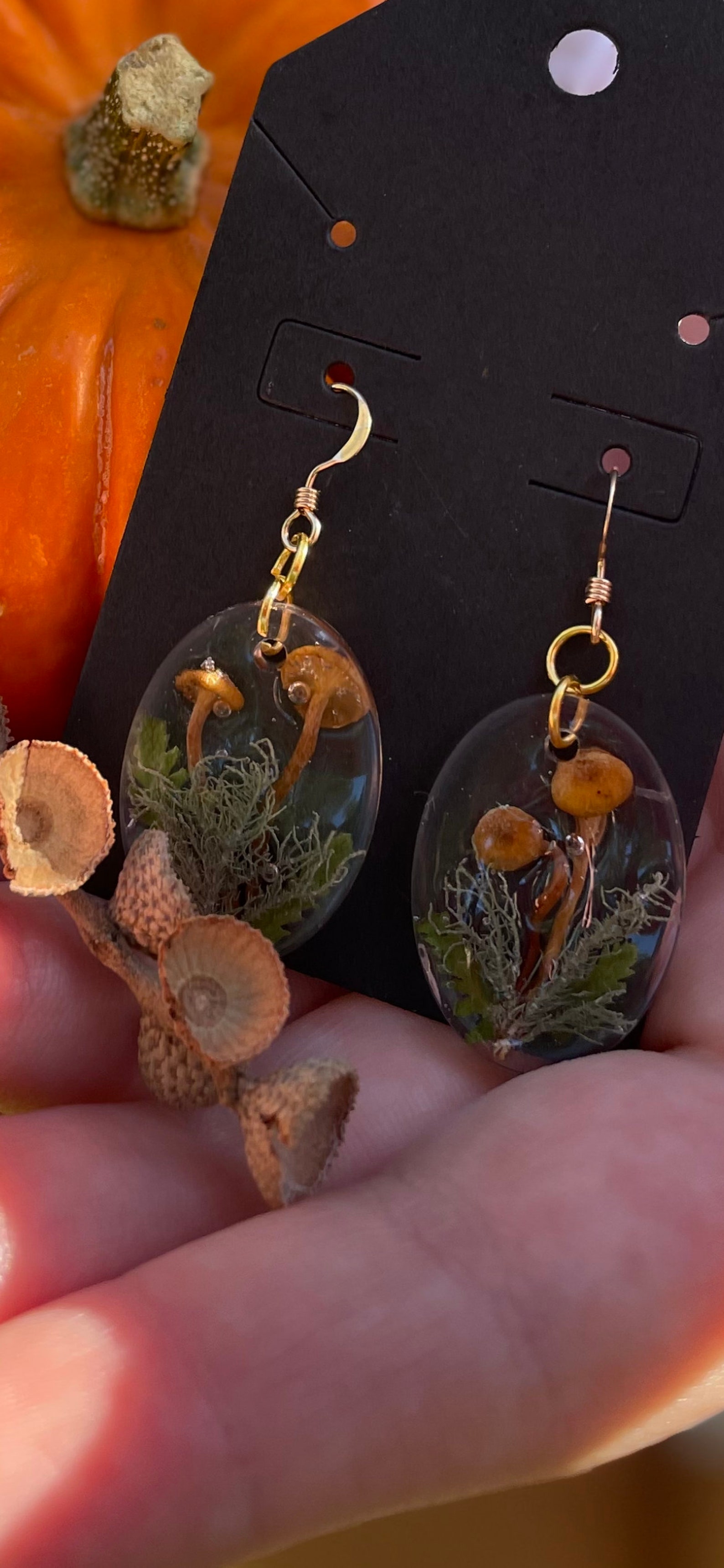 Boucles d'oreilles Cornaline et Argent 925