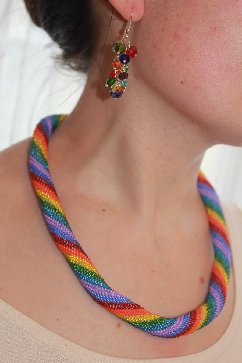 Rainbow summer jewelry,cluster bridesmaid earrings,pride earrings long,cluster earrings drop,elegant classy earrings,rainbow party accessory