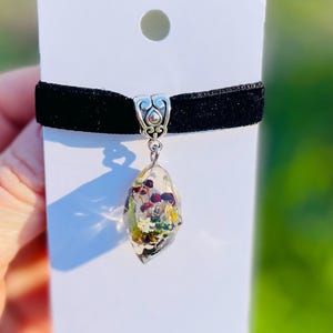Personalized Crystal Real Mushroom Pendant Necklace Unisex: Custom Mushroom Number Family Jewelry Keepsake image 11