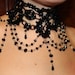 Trisha Long reviewed Gothic Necklace Black Lace Chocker Bead Choker Statement Necklace Victorian Luxury Necklace Wedding necklace Lace Necklac