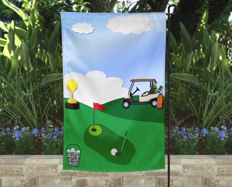 Golf Garden Flag Design Digital File Etsy