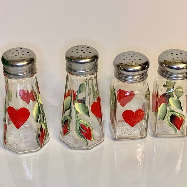 Heart Salt and Pepper Shakers Etsy