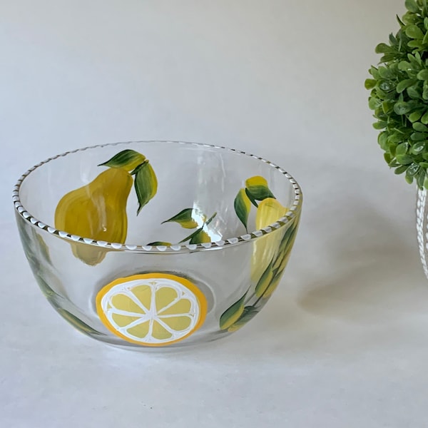Lemons in Bowl Etsy