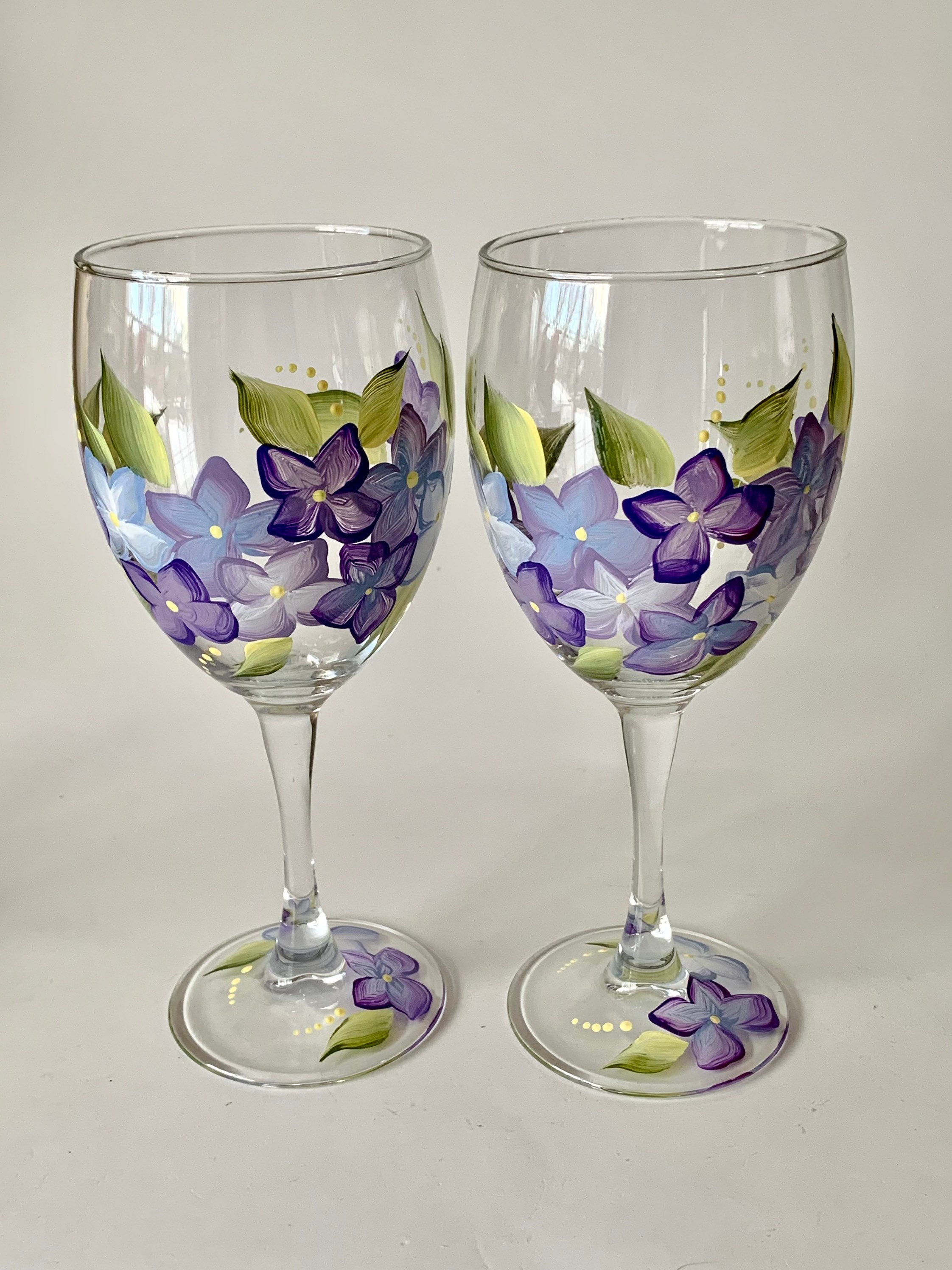 Hydrangea Stemless Wine Glasses – The Great Gift and Paper Co.