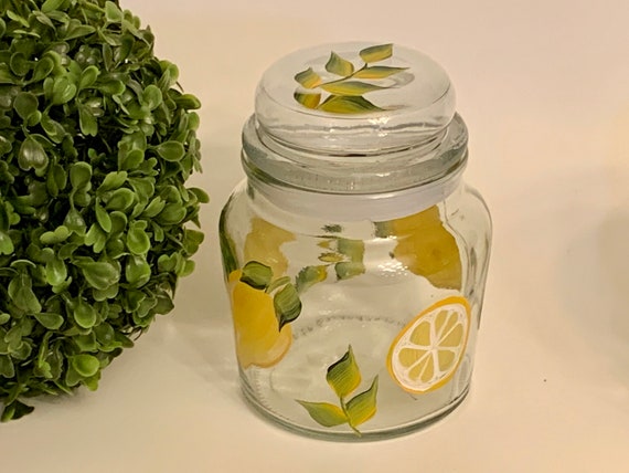 Mini Glass Penny Jar With Lid, Candy Jar, Cookie Jar, Glass Jar