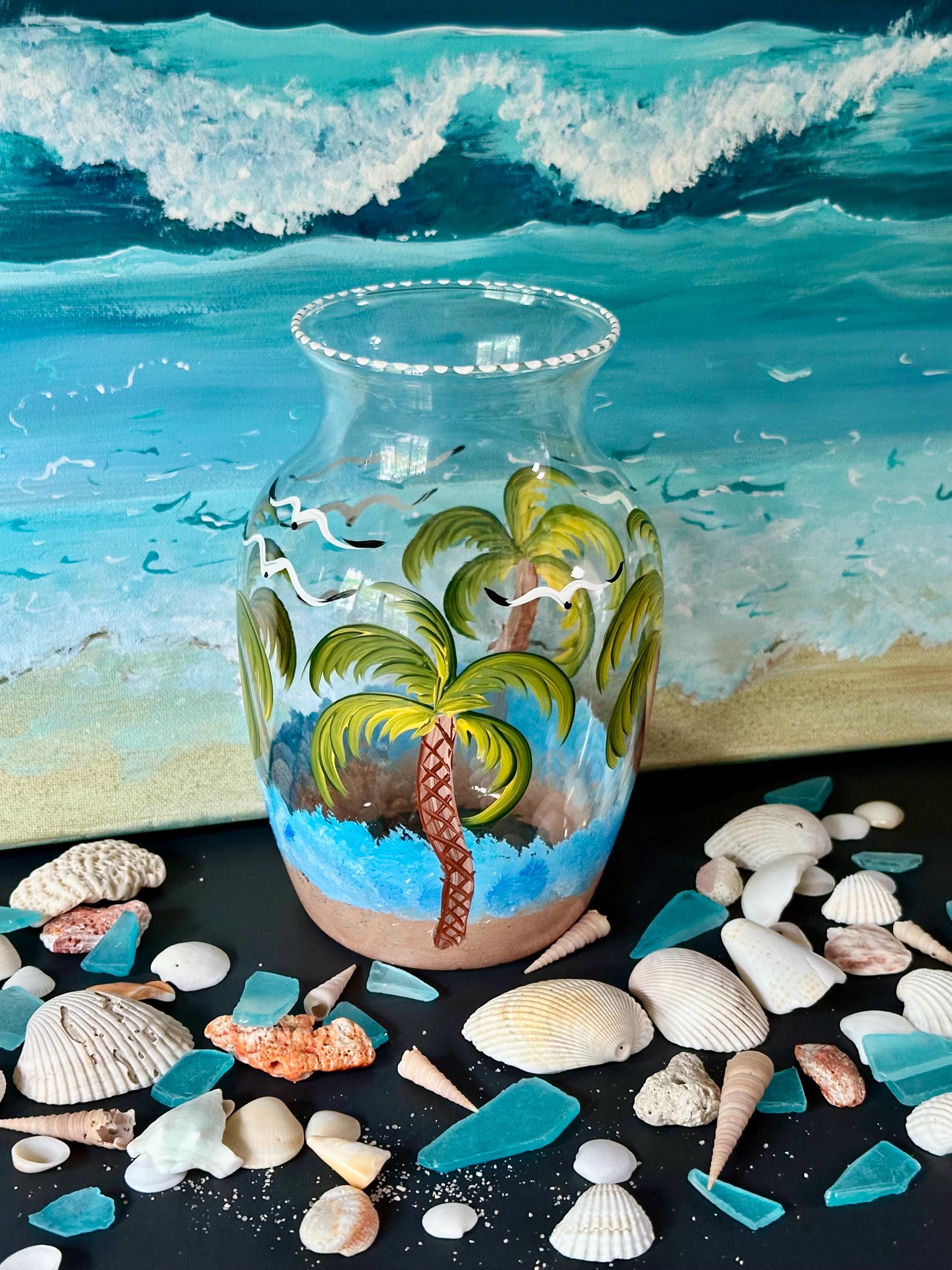 Golf 7-85「summer vacation!」シーグラスアート うさぎ 夏 雑貨 Art