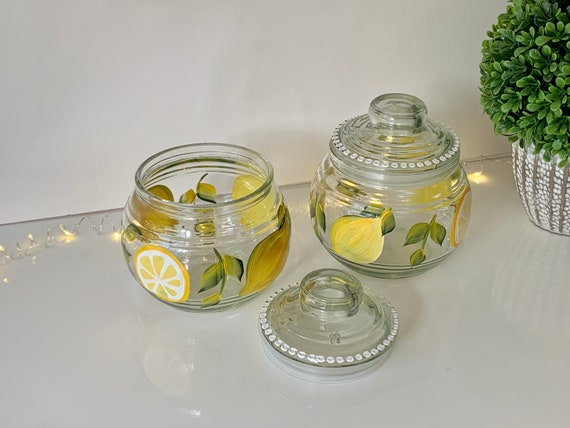 Mini Glass Penny Jar With Lid, Candy Jar, Cookie Jar, Glass Jar