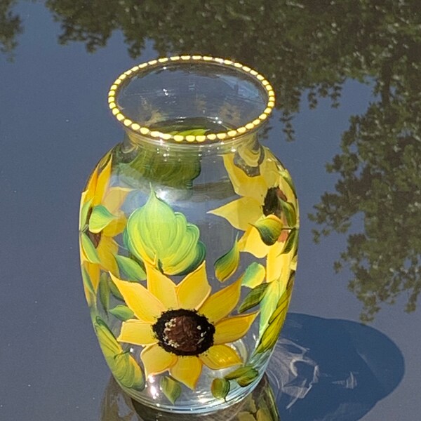 Sunflower Vase Etsy