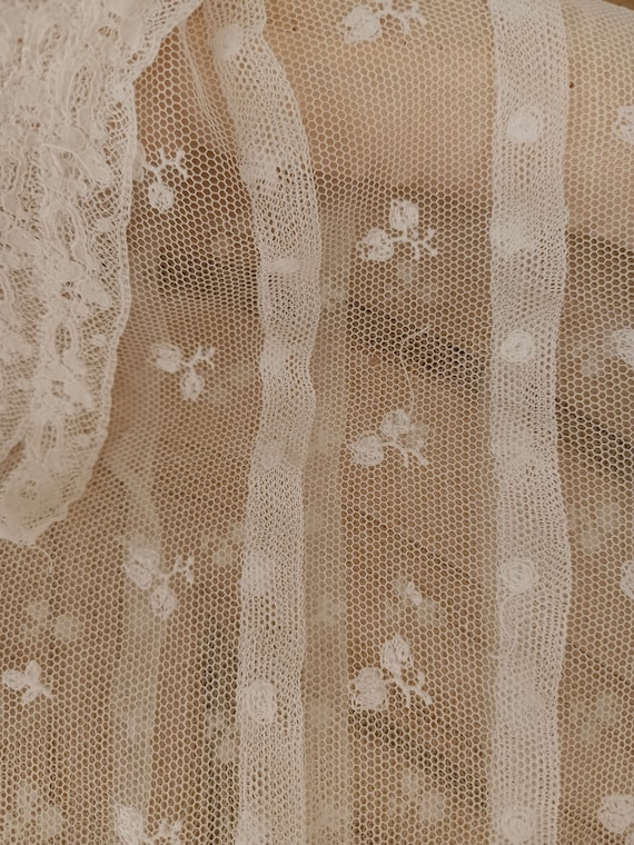 STUNNING ANTIQUE EDWARDIAN lace lawn blouse! - image 10