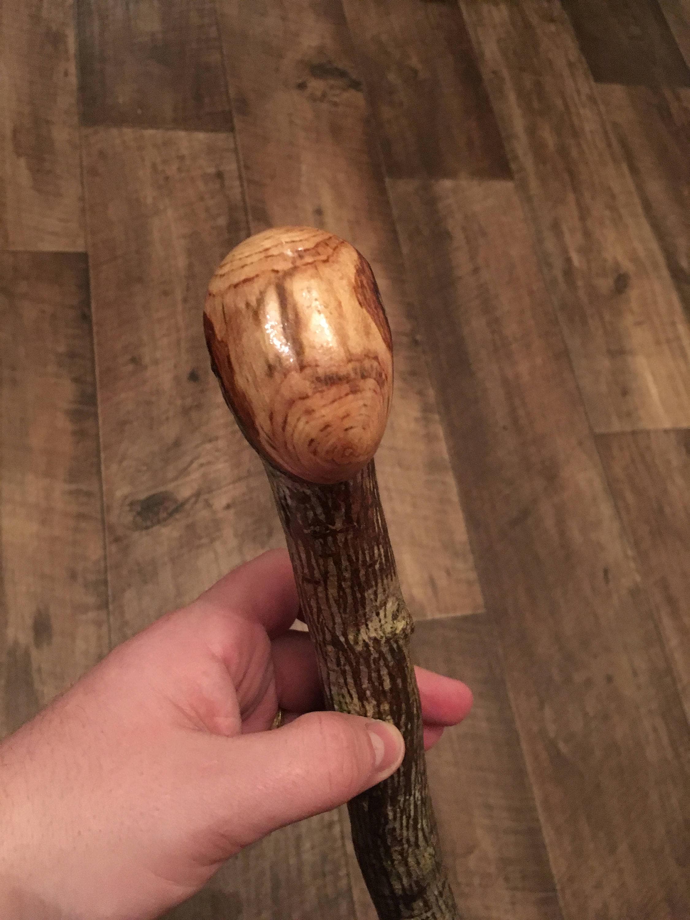 35 inch Rowan Tree Walking Stick - Irish Mountain Ash - Shillelagh