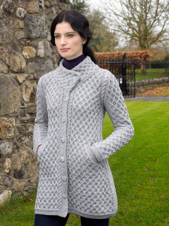 aran coatigan