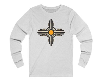 New Mexico Zia Symbol Unisex Jersey Long Sleeve Tee