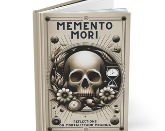 Memento Mori Hardcover Journal Matte | Reflections on Mortality and Meaning | Stoic Journal | Stoic Philosophy Journal