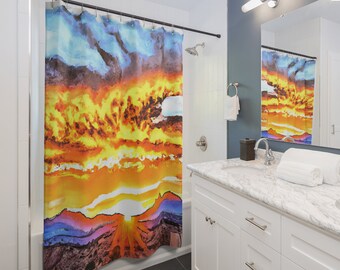 Sunrise Shower Curtains | New Mexico Sunrise Shower Curtains