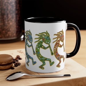 Kokopelli Two-Tone Mug | New Mexico Mug | Santa Fe Gift