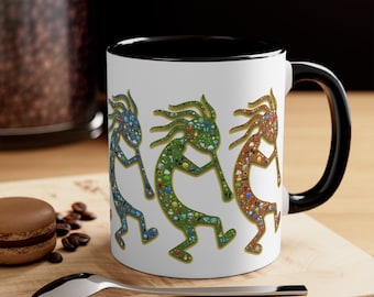 Kokopelli Two-Tone Mug | New Mexico Mug | Santa Fe Gift