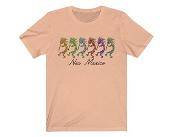 New Mexico Dancing Kokopellis Short Sleeve Tee