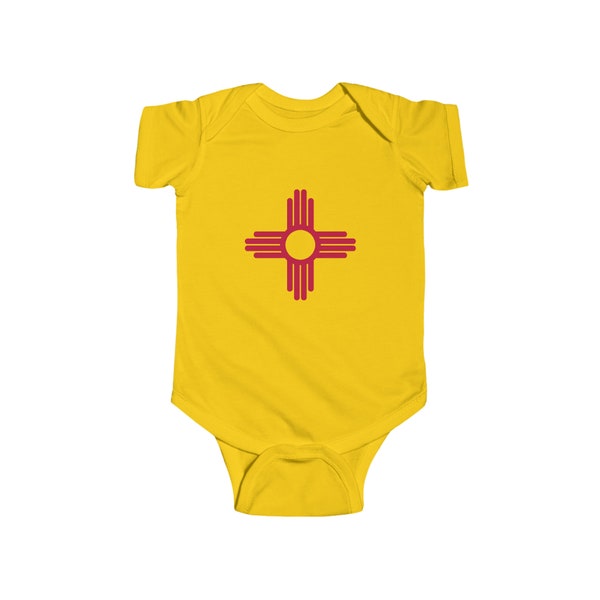 New Mexico Infant Fine Jersey Bodysuit | New Mexico Zia Baby Bodysuit