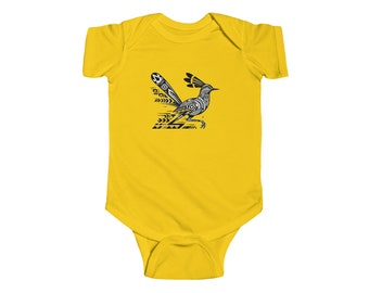 New Mexico Little Roadrunner Infant Fine Jersey Bodysuit | New Mexico Roadrunner Baby Bodysuit