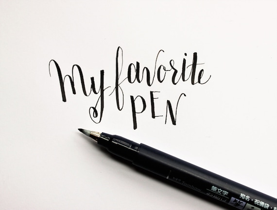 Lettering With Fudenosuke Brush Pens 