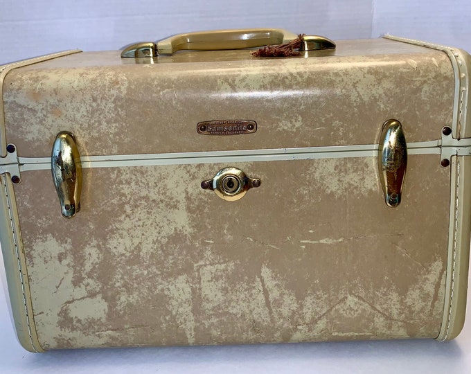 Vintage Samsonite Train Case, Vintage Train Case, 1950 Samsonite Train Case, MCM Samsonite