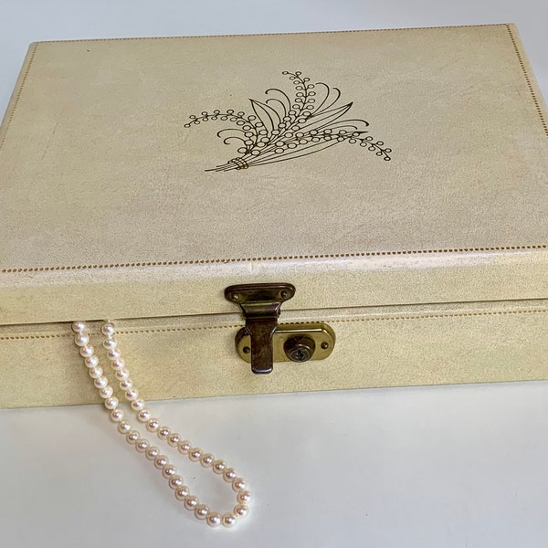 Vintage Mele jewelry box, vintage jewelry box, jewelry box